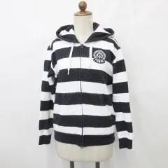 パーリーゲイツ PEARLY GATES ゴルフ スポーツウエア パーカ ジャケット 2022年モデル ボーダー ジップアップ フード ワッペン スウエット 裏起毛 紺 白 ネイビー ホワイト 0