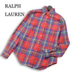RALPH LAUREN ラルフローレン ポニー刺繍★ 長袖 チェック ボタンダウン シャツ Sz.XS メンズ