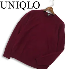 UNIQLO ユニクロ 秋冬 高級 カシミヤ100%★ クルーネック セーター ニット Sz.M メンズ
