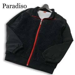 Paradiso パラディーゾ ゴルフ 秋冬★ ボア フリース 切替 ジャケット ブルゾン Sz.LL メンズ 黒 大きいサイズのサムネイル