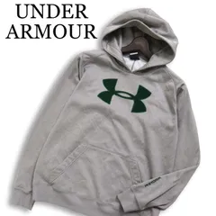 UNDER ARMOUR アンダーアーマー 秋冬 STORM 裏起毛★ ロゴ フーディー パーカー Sz.SM メンズ 灰 グレー トレーニング