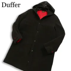 Duffer ダファー 秋冬 バック ロゴ 中綿 キルティング★ フーディー コート Sz.L メンズ