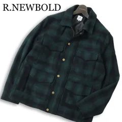 R.NEWBOLD ポールスミス 秋冬 メルトン ウール★ ブラックウォッチ チェック ハンティング ワーク ジャケット Sz.M2 メンズ