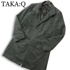 TAKA:Q タカキュー 秋冬★ スタンドカラー コート Sz.L メンズ 灰 グレー