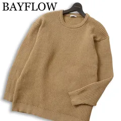 BAYFLOW ベイフロー 通年 ワッフル編み★ セーター ニット Sz.4 メンズ