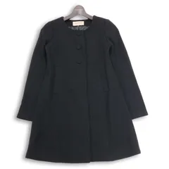 PROPORTION BODY DRESSING プロポーションボディドレッシング 秋冬★ ノーカラー コート Sz.3 レディース 黒のサムネイル