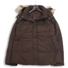 UNIQLO ユニクロ 秋冬 フード＆ファー着脱可★ ダウン ジャケット ブルゾン Sz.M レディース