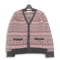 R.P.T RUPERT ルパート 秋冬 ウール★ フェアアイル柄 ニット カーディガン Sz.M メンズのサムネイル