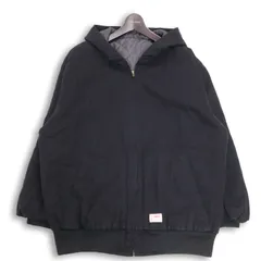 JaVa ジャバ 秋冬 中綿★ フーディー ブルゾン パーカー ジャケット Sz.L メンズ 黒