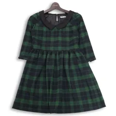 The Way of Chic Ray BEAMS レイ ビームス 秋冬★ タータン チェック ワンピース Sz.1 レディース