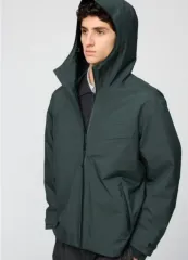 ユニクロ ブロックテック ダークグリーン XL