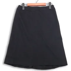 TRANS WORK トランスワーク 秋冬★ フレア Aライン スカート Sz.38 レディース 黒