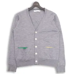 BEAMS LIGHTS ビームス ライツ 秋冬 ウール100％★ ニット カーディガン Sz.M メンズ 灰のサムネイル