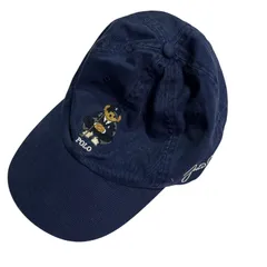 C421 【タグ付き 未使用】 POLO RALPH LAUREN ポロラルフローレン POLO GOLF ポロ ゴルフ キャップ 紺 ネイビー ポロベア ポニー レディース XS