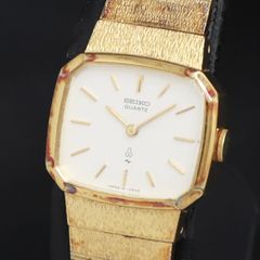 レア！ 腕時計 SEIKO セイコー 7N00-6040 ゴールド 薄型 中古品 SEIKOセイコーQUARTZ 腕時計1600-6040ホワイト文字盤 ゴールド - メルカリ