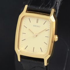 SEIKO EXCELINE 3F31-5A20 ゴールド 腕時計 革ベルト - メルカリ