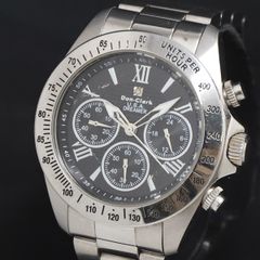 QZ Dos-Clark DM-2051 黒文字盤 クロノ 石付 レディース腕時計 2000000 NSK KRK