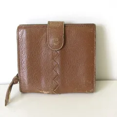 ボッテガヴェネタ BOTTEGA VENETA 財布 二つ折り レザー 茶 ブラウン