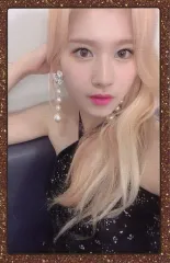 【中古】コレクションカード(女性) TWICE/サナ/金ラメ風枠・衣装黒/CD「Feel Special」付属フォトカード