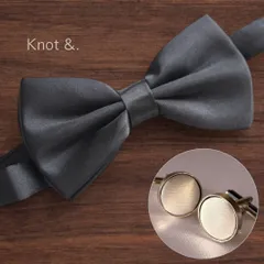 蝶ネクタイ(黒) |チーフ(白・黒)  /カフス(白・黒) 選べる3点セット