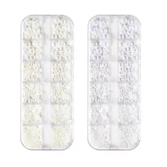 半円パール ネイル用 ホワイト 1.5mm 2mm 2.5mm 3mm 4mm ネイルアートパール パール半円 ネイルパーツ ネイルパール Yunemart ジェルネイル DIY ネイルデザイン パールパーツネイル YES136 0
