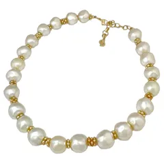 Christian Dior　クリスチャンディオール　ネックレス　バロック　パール　GP　ヴィンテージ