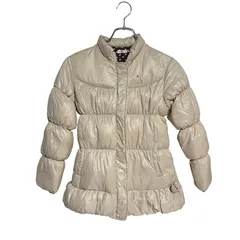 C421 MIKI HOUSE ミキハウス ダウン ジャケット アウター ベージュ 子供服 キッズ 女の子 ガールズ 130