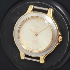 QZ 세이코 루센트 4N21-0340 골드 문자판 여성 시계 2000000 NSK KRK