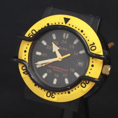 QZ 아루바 세이코 V532-6C20 블랙 문자판 데이트 여성 시계 2000000 NSK KRK