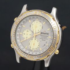 QZ 시티즌 SPORTE 6850-G81601 그레이 문자판 크로노 여성 시계 2000000 NSK KRK