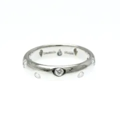 ティファニー(Tiffany) ドッツ ダイヤモンド リング プラチナ ファッション ダイヤモンド バンドリング シルバー