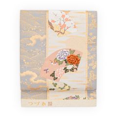 西陣織袋帯未仕立品（株）大光 濃紫地大柄唐花蔓文 新品 芯入仕立代