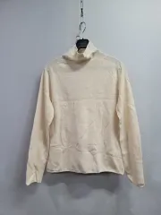 66) アイボリー 톤 タートルネック ニット 長袖