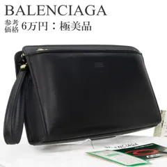 本物 送料無料 バレンシアガ クラッチバッグ セカンドバッグ メンズ レディース 黒 ブラック 珍しい レアモデル 自立可能 ハンドル付き ヴィンテージ BBロゴ マーク 本革 レザー 綺麗 ゴールド金具 ハイブランド おしゃれ 鞄 バック F295