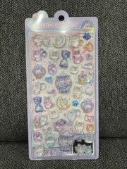 正規品 ボンボンドロップシール ナイトミャウ オリジナル 猫 夜 ぷっくり 立体 クリア