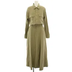 ケイビーエフ KBF アーバンリサーチ シャツワンピース ONE カーキ 長袖 ロング マキシ /HN