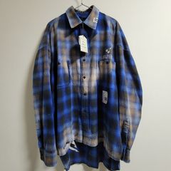 美品】THUG CLUB サグクラブ 24SS Dagger ネルシャツ 青 - メルカリ