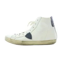 フィリップモデル PHILIPPE MODEL ハイカットスニーカー 43 27cm 27.5cm 白 ホワイト ネイビー ■AD /RI ■OS