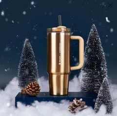 スターバックス　クリスマス　ホリデー　スタンレー　ステンレスタンブラー　3WAY ゴールド