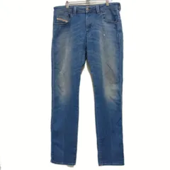 定価36,720円☆DIESEL ディーゼル JOGG JEANS THAVAR-NE ジョグジーンズ スウェットデニム ストレッチ パンツ メンズ 0837T USED加工