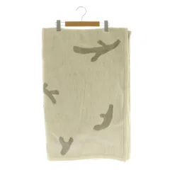 クリッパン KLIPPAN × ミナ ペルホネン mina perhonen シュニールコットン ブランケット 総柄 140×180cm 白 グレー /MI ■OS