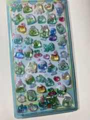 メロン ソーダ ドロップ シール シマエナガ ジュース ドロップ　立体 シール 凹まない   ステッカー シール 帳 デコレーション バレンタイン ご褒美　プレゼント 平成 女児  ボンボン ハート めろめろ リボン