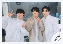 【中古】生写真(STARTO) なにわ男子/長尾謙杜・藤原丈一郎・大橋和也/横型・上半身/アルバム「+Alpha」MV＆ジャケ写オフショット/公式生写真