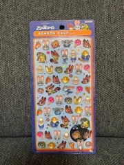 正規品 ボンボンドロップシール ミニ ズートピア ディズニー ニック ジュディ ぷっくり 立体 クリア