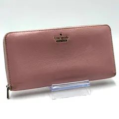 ケイトスペード Kate Spade ラウンドジップ ウォレット レザー 長財布 ラウンドファスナー 花柄 レディース ピンク