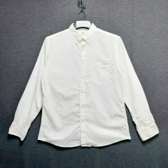 ユニクロ メンズ 長袖シャツ 100 白シャツ