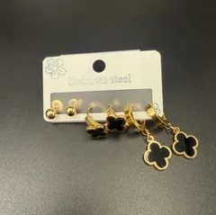 ステンレスフープ　ピアス　三つ　　　セット 新品