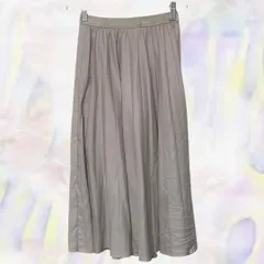 BEAUTY&YOUTH UNITED ARROWS　ビューティーアンドユース　ギャザースカート　ベージュ　レディース　ウエストゴム　無地　ユナイテッドアローズ