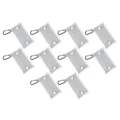 HAMILO クリアケース コインホルダー クリアポーチ カラビナ付き 小物入れ 10点セット 1