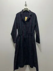 VAN AKE レディース CHECK ポロシャツ Long ONE PIECE ジャケット 新品